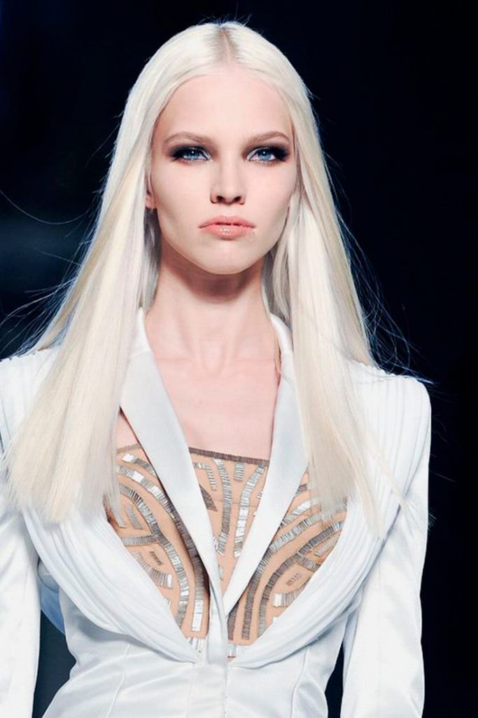 Платиновый блонд - окрашивание в полярную холодную блондинку - MyHairsTrend